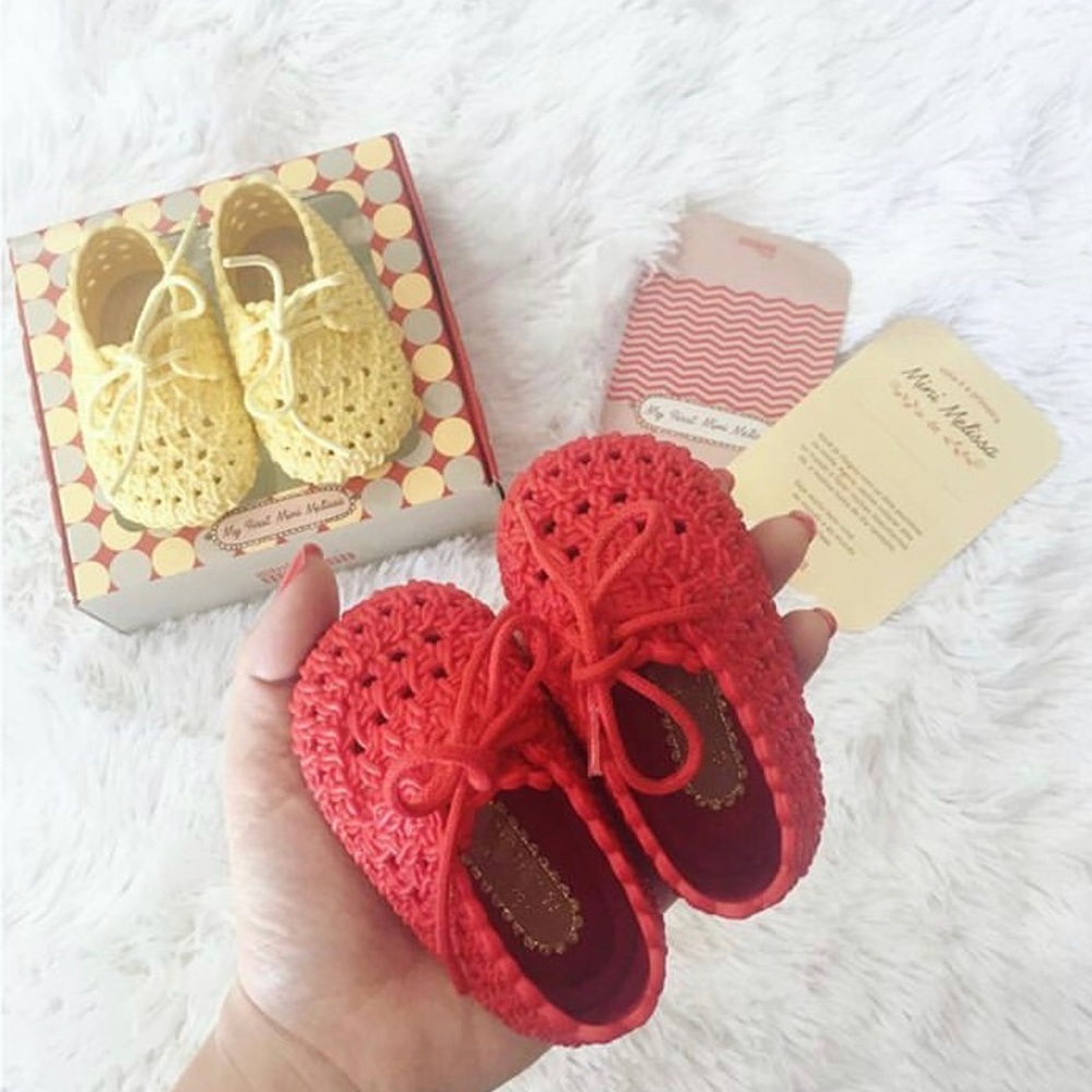 My First Mini Melissa Tricot 😍 (RED) Unisex!!